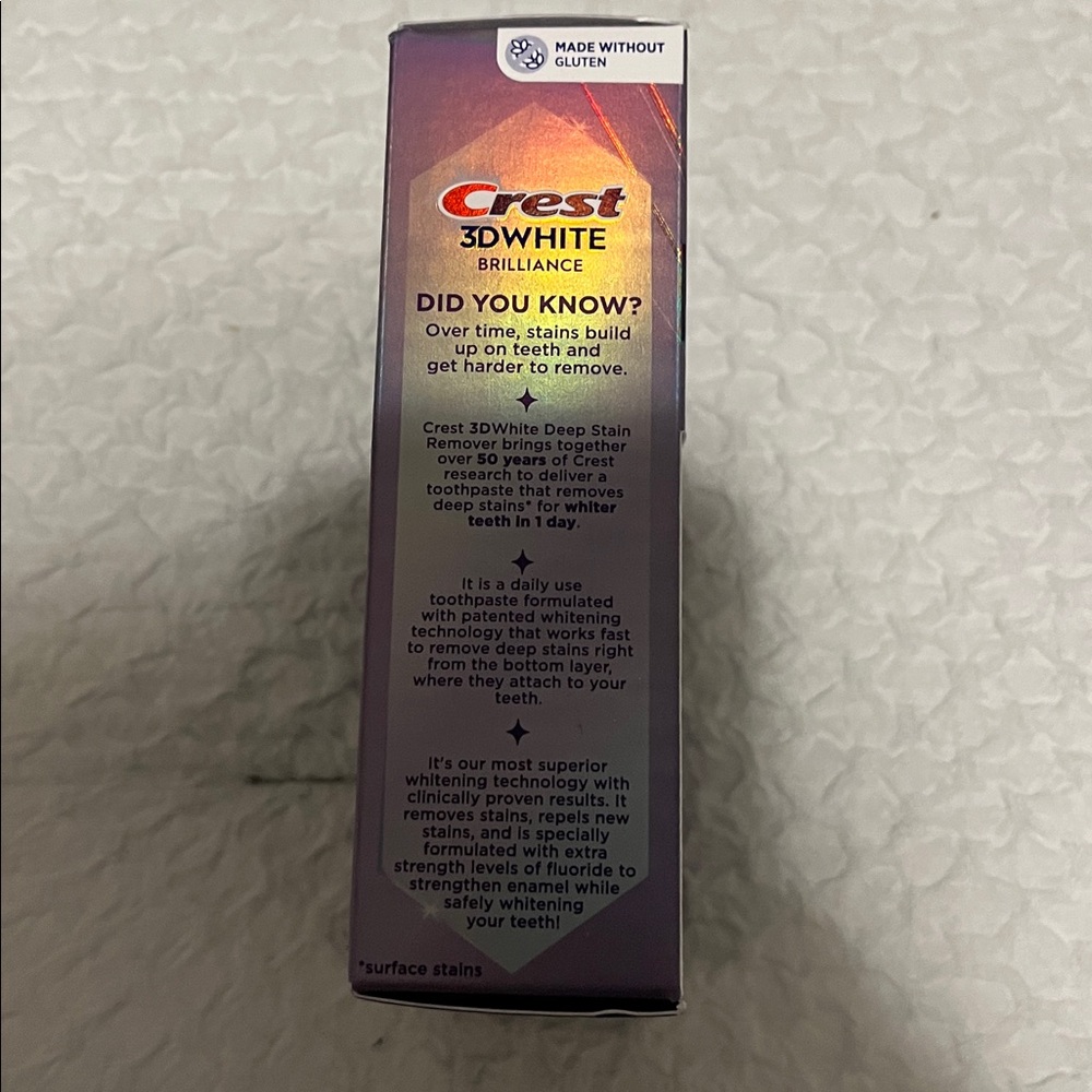 NWT Crest Deep Stain Remover Toothpaste - Picture 4 of 6